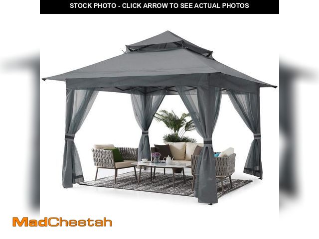 Lot 74-12243553 - ABCCANOPY Pop Up Gazebo 13x13 - Outdoor Canopy Tent with Mosquito Netting for Patio Garden Backyard(...