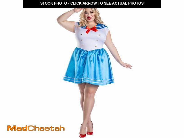 Lot 74-12860663 - Sailor Halloween Costume for Adults, Women's Size 2X (20/22W), by Way to Celebrate - UNUSED