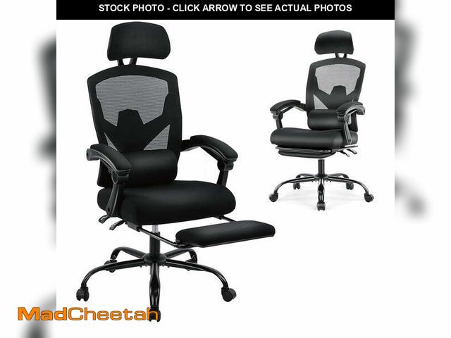 Lot 74-14354143 - (MISSING HARDWARE) EDX Ergonomic High Back Office Chair with Reclining &amp; Lumbar Support, Swivel,...