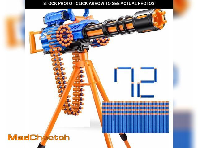 Lot 74-13042519 - X-Shot Insanity Motorized Rage Fire by ZURU 72 Darts, Air Pocket Technology Darts, Dart Storage, Bla...