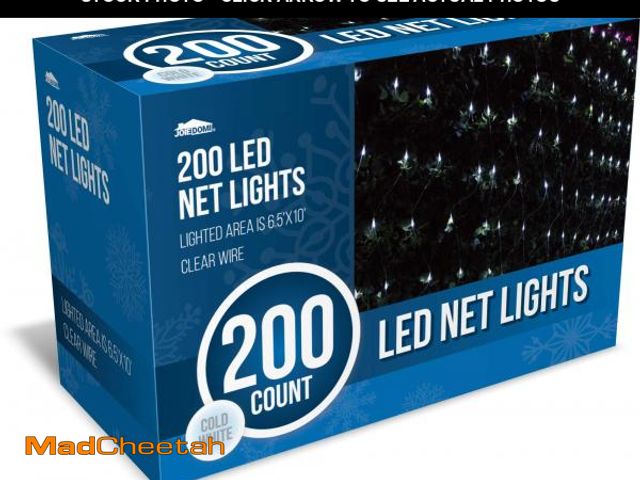 Lot 74-10968529 - Joiedomi 200 LED Christmas Net Lights for Indoor &amp; Outdoor Decorations, Christmas Events, Christ...