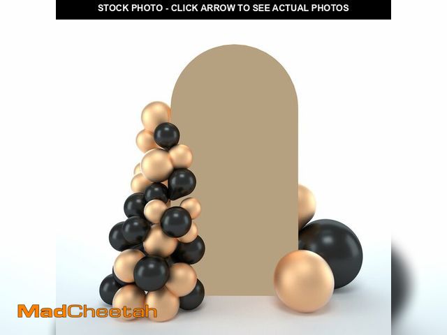 Lot 74-12970227 - bricia Wedding Arch Backdrop Stand Cover, 7.2FT Double Sided Stretchy Arch Cover Fitted Wedding Birt...