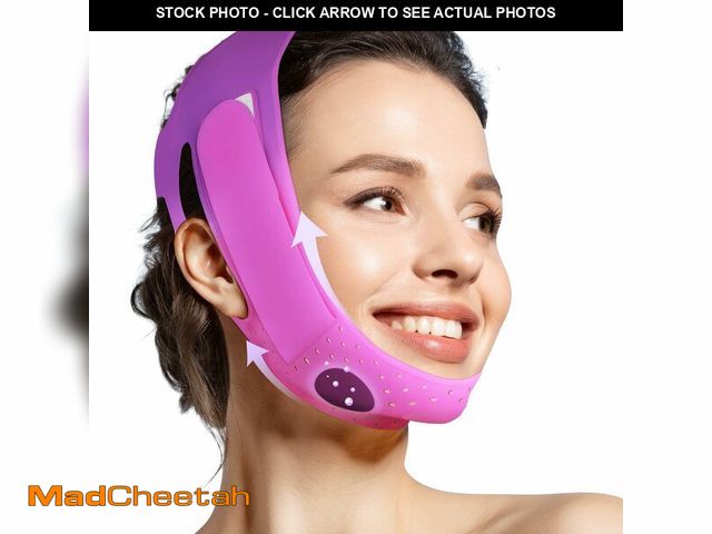 Lot 74-14210199 - JUSRON V-Line Mask Chin Up Mask Face Strap, Soft Silicone Chin Strap V Shaped Face Mask, Jaw Exercis...