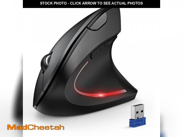 Lot 74-11557445 - TECKNET Ergonomic Mouse, Wireless Bluetooth Vertical Mouse, 4800 DPI Optical Tracking, 6 Adjustable ...