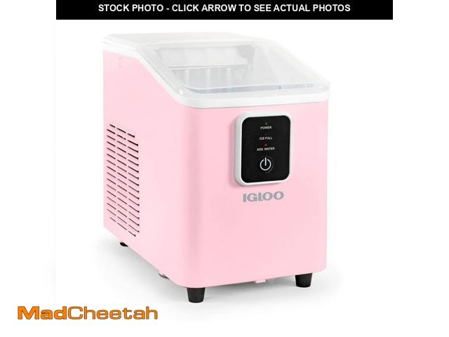 Lot 74-14193195 - Nostalgia Igloo 26 lb. Ice Maker-Pink - UNUSED