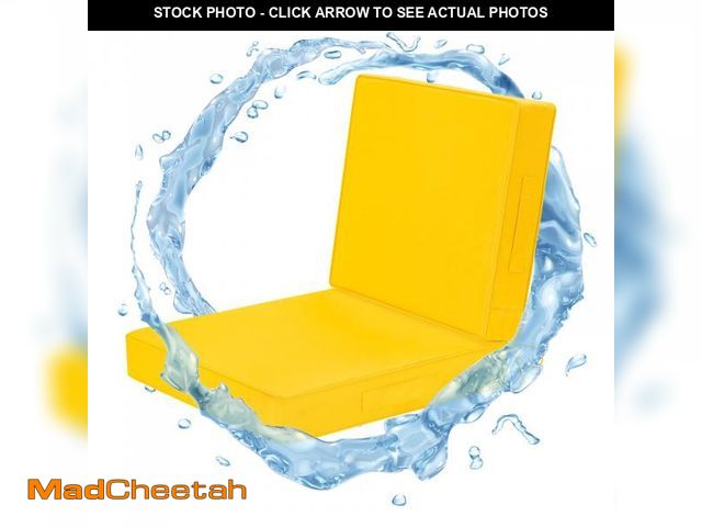 Lot 74-12444267 - Wellsin Outdoor Cushions for Patio Furniture, Waterproof Outdoor Seat Cushions with Ties and Handle,...
