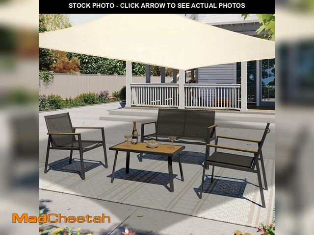 Lot 74-14143137 - 10' x 13' Genscover Waterproof Sun Shade Sail Rectangle Canopy for Patio, Pergola &amp; Backyard, UV...