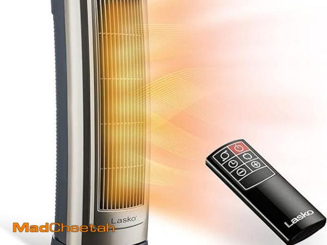 Lot 74-6785633 - Lasko Oscillating Digital Ceramic Tower Heater for Home with Adjustable Thermostat, Timer, 23 Inches...