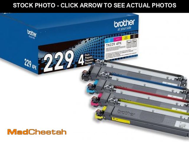 Lot 74-12045512 - Brother Genuine TN2294PK Standard Yield 4-Pack Printer Toner Cartridges - Black, Cyan, Magenta, Yell...