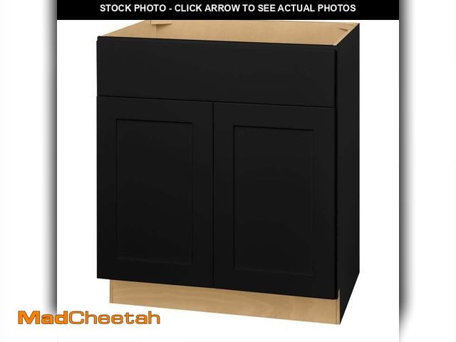Lot 74-14285595 - Hampton Bay Avondale 30 in. W x 21 in. D x 34.5 in. H Ready to Assemble Plywood Shaker Sink Base Bat...