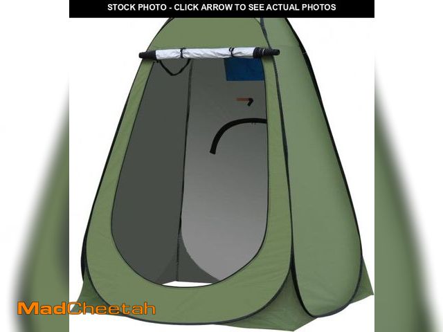 Lot 74-12482003 - GVDV Portable Pop up Privacy Tent, Outdoor Camping Bathroom Toilet Shower Tent with Carrying Bag, Gr...