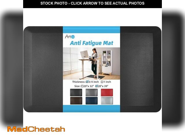 Lot 74-12664068 - Art3d 3/4" Thick Kitchen Mats for Floor, Waterproof 20" X 39" Cushioned Comfort Mat, Long Anti Fatig...