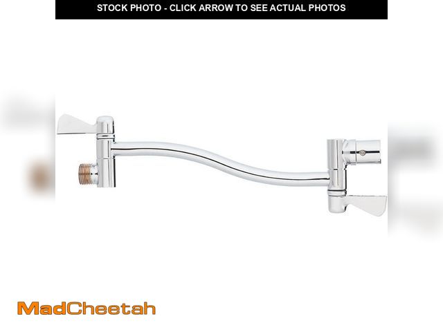 Lot 74-13772183 - Glacier Bay 0.8 Straight adjustable Shower Arm in Chrome - UNUSED