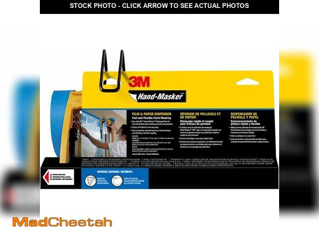 Lot 74-13697644 - 3M Hand-Masker M3000 Tool Painter's Tape and Masking Film Dispenser Kit, 3M Hand Masker Protects Sur...