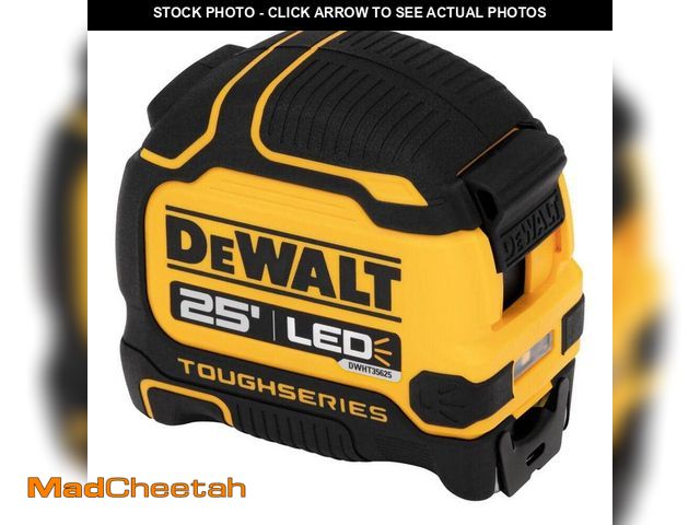 Lot 74-14607442 - DEWALT 25 ft. Tape Measure with Rechargeable LED Light - UNUSED