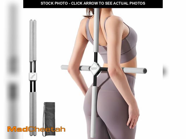 Lot 74-14434156 - Yoga Stick- Posture Corrector Stick for Back Pain Relief - Upper &amp; Lower Back Stretcher and Stra...