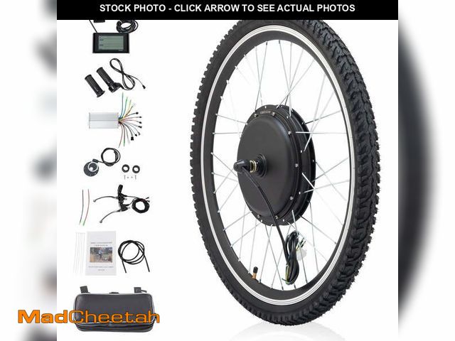 Lot 74-13097773 - Ktaxon 48V 1000W Electric Bicycle Motor Kit, 24" Front Wheel E-Bike Conversion Kit  w/ LCD Display  ...