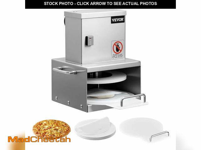 Lot 74-12685952 - VEVOR Electric Pizza Dough Press Machine, 6 inch Pizza Pastry Press Plate, Stainless Steel Bread Pre...
