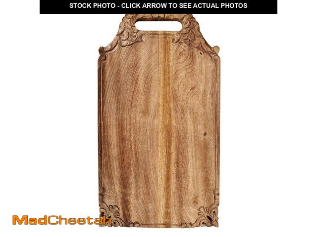 Lot 74-12883441 - Winlay Mango wood hand carved Chopping &amp; Serving Tray for kitchen, dining table and outdoor SIZE...