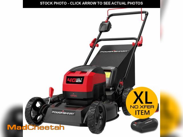 Lot 74-14259455 - PowerSmart 40V 4.0Ah 17" Cordless Push Lawn Mower, with 3-in-1 Options - USED