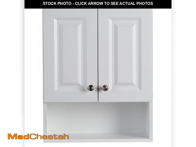 Lot 74-12089149 - Lancaster 21 in. W X 8 in. D X 26 in. H Surface-Mount Raised Panel Bathroom Storage Wall Cabinet in ...
