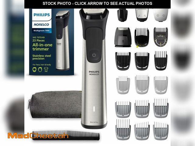 Lot 74-13628297 - Norelco Philips All-in-One Series 7000 23-Piece Trimmer - Electric Shaver and Clipper for Face, Bear...