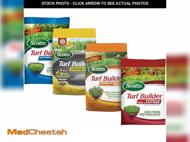 Lot 74-13844808 - Scotts Turf Builder 4-Bag Lawn Care Bundle for Small Lawns with Halts Crabgrass Preventer, Weed &amp...