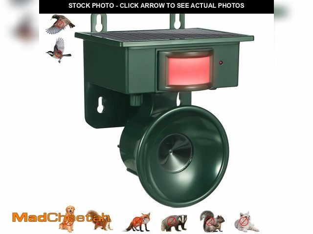 Lot 74-14205212 - 2026 New Ultrasonic Bird Repeller Outdoor,Woodpecker Deterrent for House,Bird Repellent Solar-Powere...