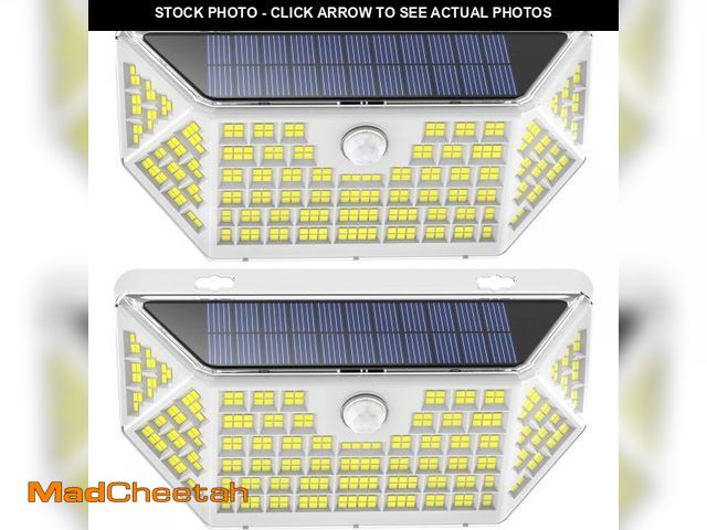 Lot 74-12310635 - NACINIC 314 LEDs Motion Sensor Outdoor Lights 800LM 6000 K Solar Powered Flood Lights Outdoor IP67 W...