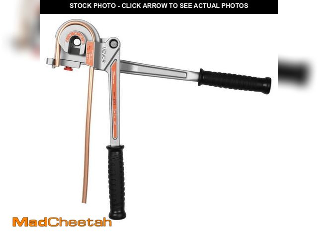 Lot 74-12683953 - VEVOR 3 in 1 Pipe Bender 1/4 in. to 1/2 in. Manual Level Tube Bender 0 to 180 degrees Aluminum for H...