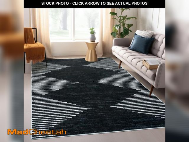 Lot 74-12303468 - Art&amp;Tuft Area Rug 5x7, Super Soft Ultra-Thin Moroccan Washable Rug, Anti-Slip Backing Rugs for L...
