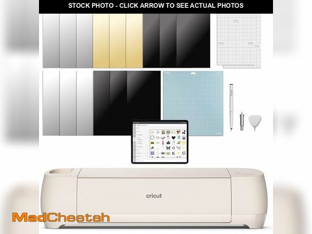 Lot 74-13563836 - Cricut Explore 4 - Smart Cutting Machine (Seashell) | Digital Content Bundle - Includes 30 Images in...