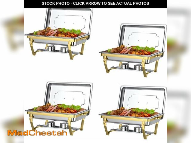 Lot 74-13709675 - GGIU Chafing Dishes for Buffet Set: Chafers for Catering - Chafing Dish Buffet Set with Lids | Chafe...