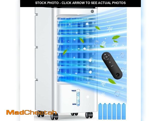 Lot 74-12547215 - CENSTECH Evaporative Air Cooler, Swamp Cooler Air Conditioner w/ 12H Timer for Auto-off, 6 Upgraded ...