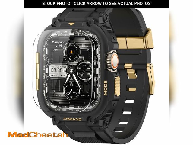 Lot 74-14472889 - amBand Compatible with Apple Watch Ultra 3/2/1 Bands for Men, M1 Sport Series Heavy Duty Case Tactic...