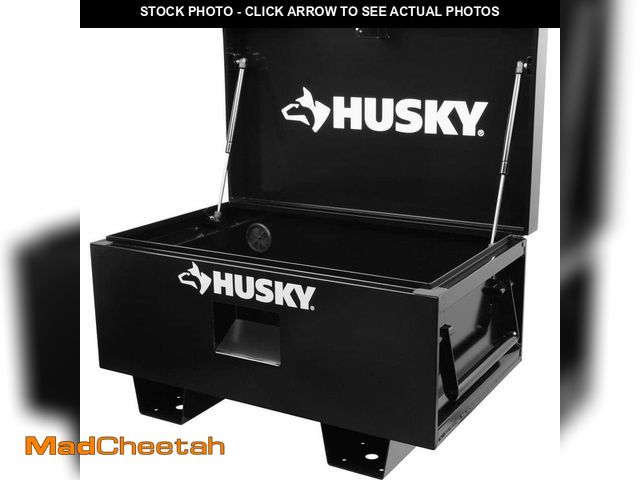 Lot 74-12559238 - Husky Tool Storage 32 in. W Black Steel Job Site Toolbox - UNUSED