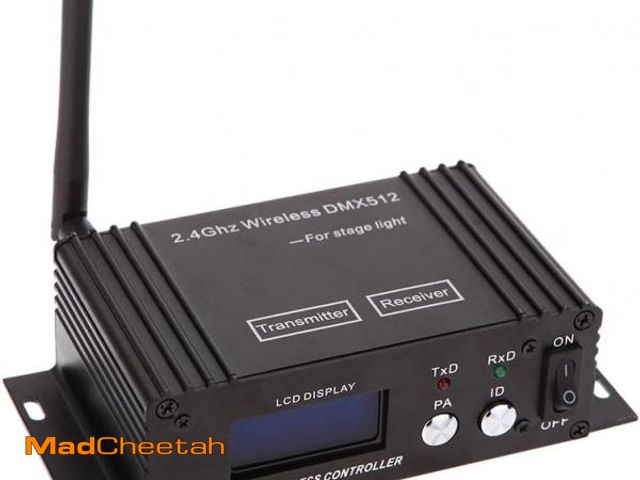 Lot 74-12125841 - Lixada DMX 512 Controller 2.4G Wireless Transmitter Receiver LCD Display Power Adjustable Repeater L...