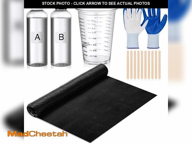 Lot 74-14207358 - Chunful 15 Pcs Carbon Fiber Repair Kit Includes 59 x 12 Inch 3k 200g Plain Weave Carbon Fiber Sheets...