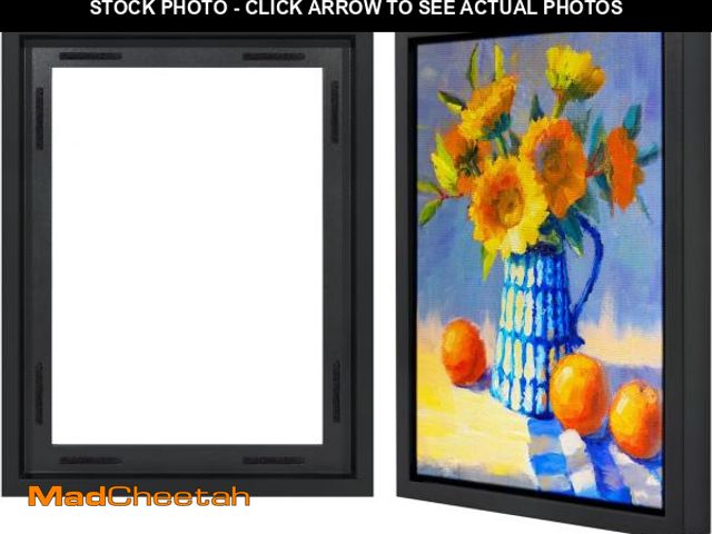 Lot 74-12509902 - Americanflat 12x16 Canvas Floating Frame with Adhesive Strips Included - Vertical and Horizontal Flo...