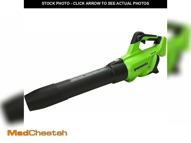 Lot 74-14349467 - Greenworks 40V (130 MPH / 550 CFM / 75+ Compatible Tools) Cordless Brushless Axial Leaf Blower, Tool...