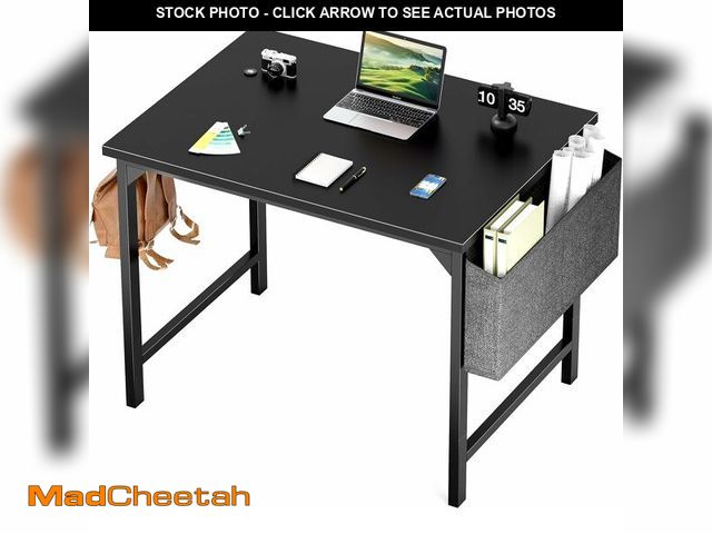 Lot 74-12695949 - Sweetcrispy Small Computer Office Desk 32 Inch Kids Student Study Writing Work with Metal Frame Wood...