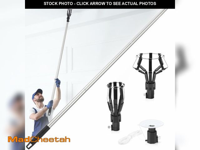 Lot 74-12968102 - 12FT Light Bulb Changer for High Ceilings, Light Bulb Changer with Baskets and Suction Cup, Light Bu...