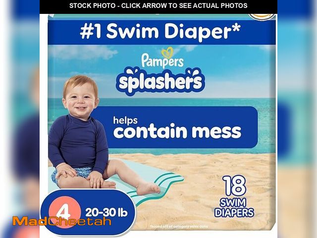 Lot 74-14374371 - Splashers Size 4 Swim Diapers Bundle (4pks of 18 = 72 Diapers) - UNUSED
