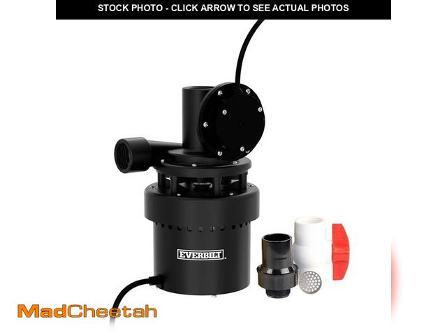 Lot 74-13797103 - Everbilt 1/3 HP Utility Sink Pump - UNUSED