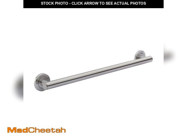 Lot 74-12685202 - Glacier Bay Dorind 24 in. x 1 1/4 in. Decorative Grab Bar in Brushed Stainless Steel - UNUSED