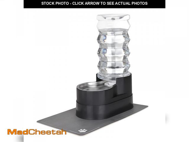 Lot 74-12220232 - RIZZARI Large Water Dispenser for Dogs: 8L Automatic Stainless Steel Gravity Rised Pet Feeder for Pe...