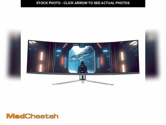 Lot 74-12274091 - (MISSING STAND) onn 49" 3840 x 1080p Curved Dual FHD Gaming Monitor, Black, 100133225 - UNUSED