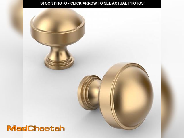 Lot 74-12303515 - Asidrama 10 Pack Dark Champagne Bronze Kitchen Cabinet Knobs Round Cabinet Hardware Zinc Knobs for D...