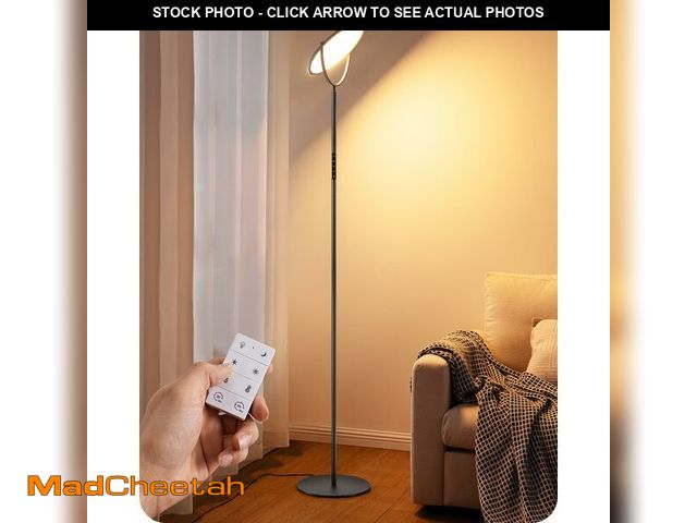 Lot 74-12700238 - EDISHINE 76" Tall Floor Lamp, 28W 2500LM Bright LED Lights for Living Room, 300ÃÂ° Flexible Head Re...