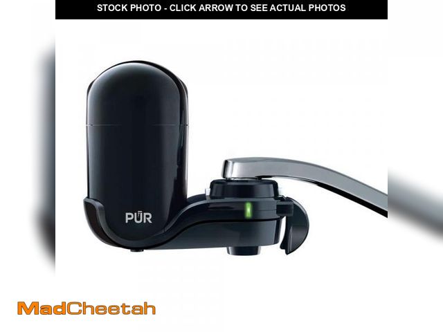 Lot 74-12463093 - PUR PLUS Faucet Mount Filtration System, Black - UNUSED